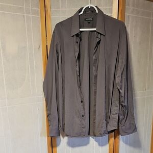 Express Men's Charcoal Dress Shirt